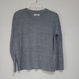 RIVET & THREAD Heather Gray Crewneck Long Sleeve Tee Shirt